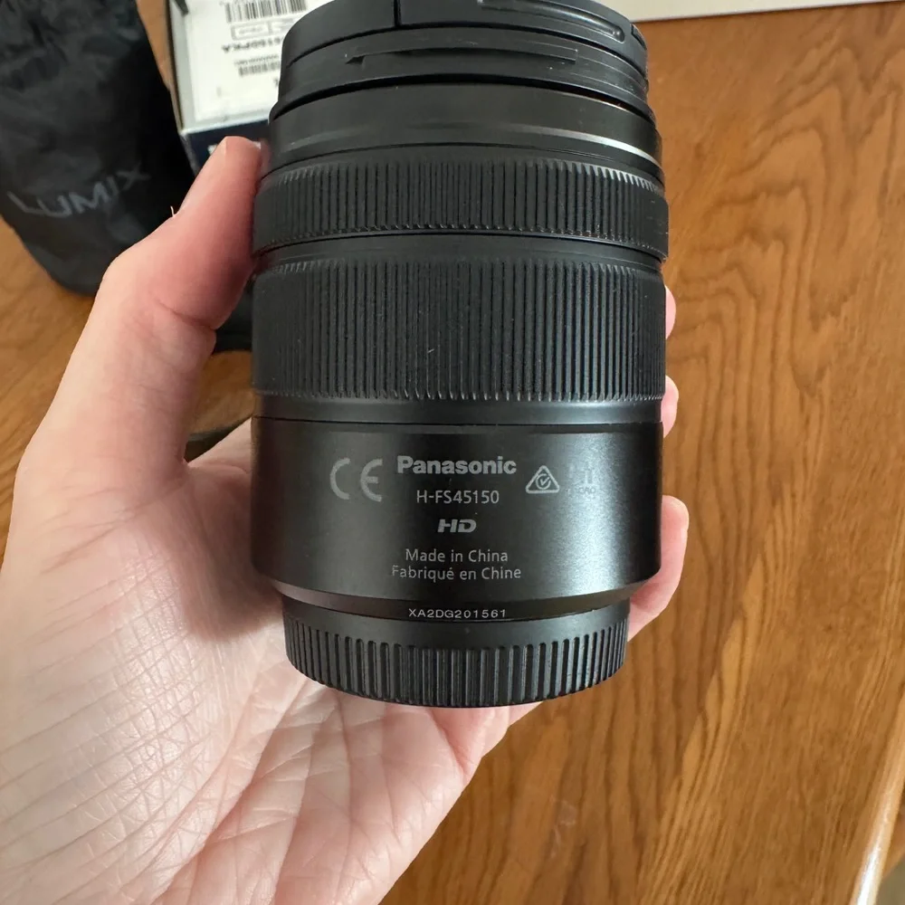 Panasonic Lumix G Vario 45-150mm Lens in Black